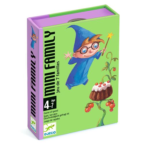 Jeu Classique Djeco Mini Family DJ05101djeco – Jeu de 7 Familles Compact