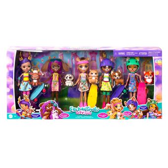 Poupées Enchantimals Pack de 5 skateuses