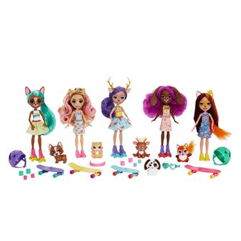 Poupées Enchantimals Pack de 5 skateuses