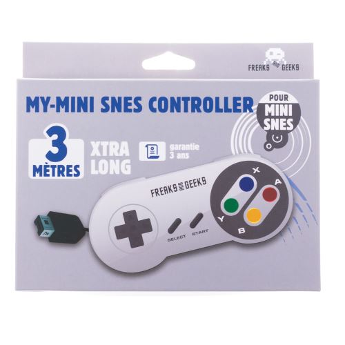Manette Nintendo Mini Snes Filaire Freaks And Geeks Blanc