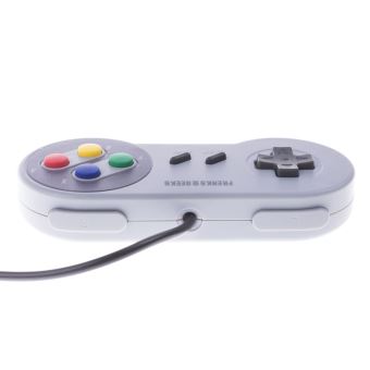 Manette Nintendo Mini SNES filaire Freaks And Geeks Blanc