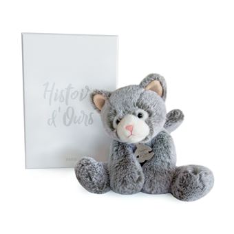 1 06 Sur Peluche Histoire D Ours Sweety Mousse Chat 25 Cm Gris Animal En Peluche Achat Prix Fnac