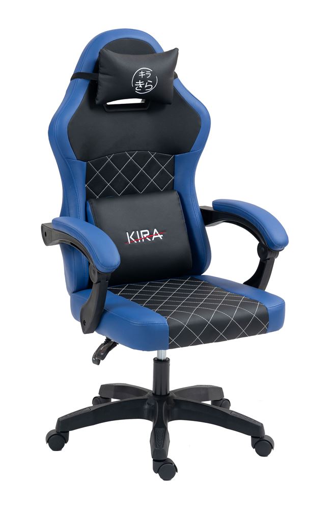 Chaise gaming Kira Katana Bleu et Noir
