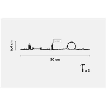 Accessoire de décoration The Line Londres Doré