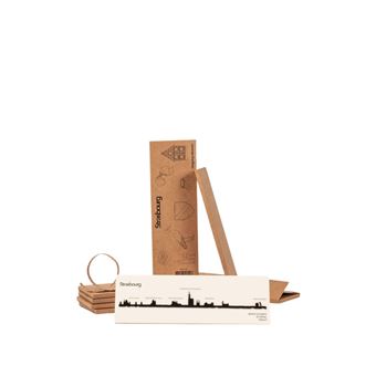 Décoration murale The Line Strasbourg Mini 19 cm Noir