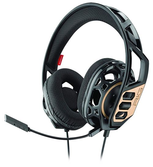 Micro-Casque Gaming Plantronics Rig 300 Noir et Or