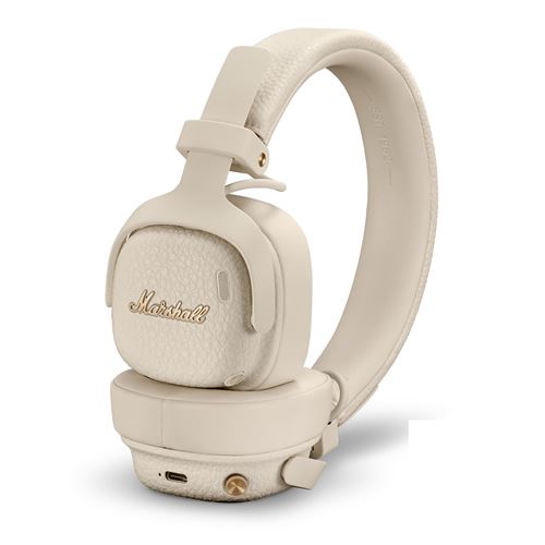 Casque Sans Fil Bluetooth Marshall Milton Anc à Réduction De Bruit Beige