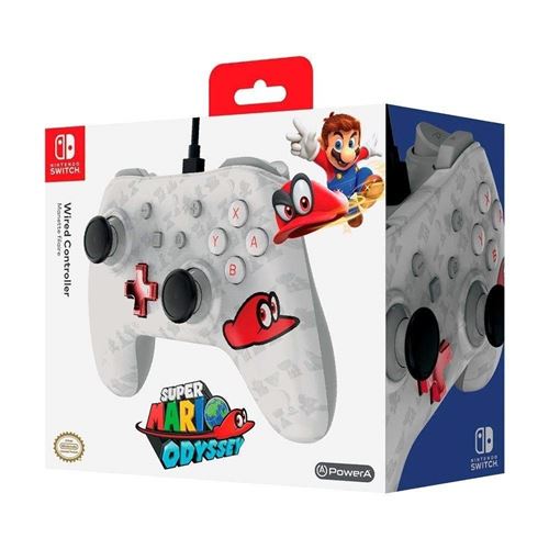Manette Nintendo Switch filaire Nintendo Mario Oddyssey - Manette - Achat &  prix