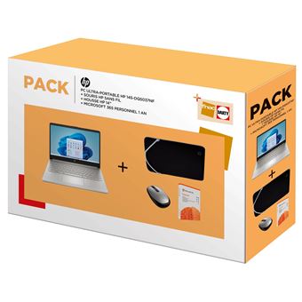 Pack Ordinateur Portable HP 14s-dq5037nf 14 Intel Core i3 8 Go RAM 256 Go  SSD