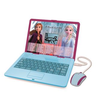Ordinateur portable parlant éducatif bilingue Barbie avec 170 activités (85 dans chaque langue) grand écran de 6.7 en anglais et français