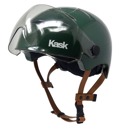 Casque de vélo urbain avec visière Kask 4 aérations Taille L Vert
