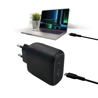 Chargeur secteur pour ordinateur portable Accsup USB Type-C 45 W Noir