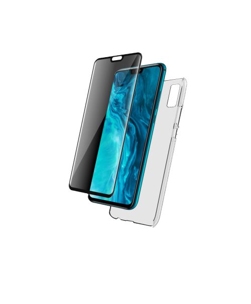 Pack coque Transparente + Protection écran en verre trempé BigBen Connected pour Honor 9X Lite