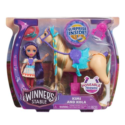 Pack Winner's Stable Poupée Kimi et cheval Kola