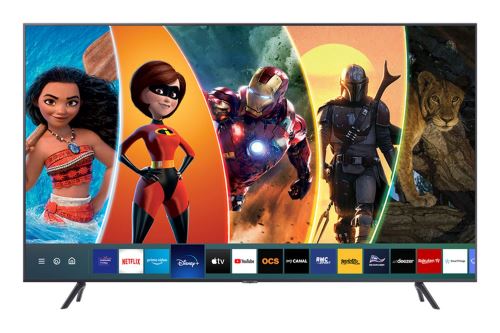 TV Samsung Ue55Tu7125 4K UHD Smart TV 55" Application Disney+ Disponible Argent Carbone