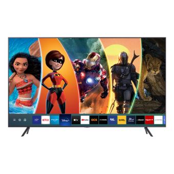 TV Samsung UE55TU7125 4K UHD Smart TV 55" application Disney+ disponible Argent Carbone