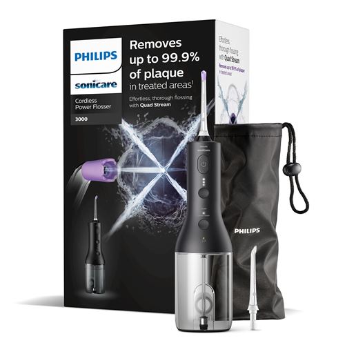 Hydropulseur Sans Fil Philips Sonicare Noir HX3826/33