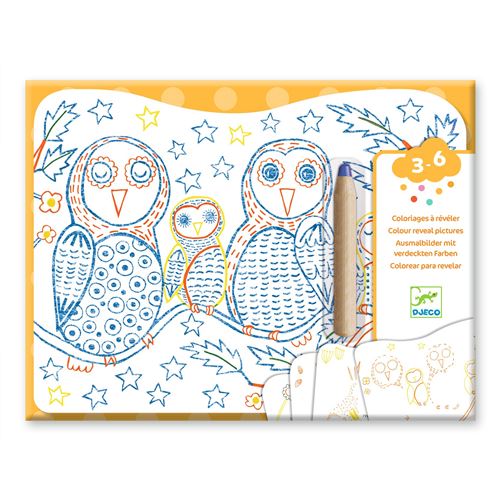 Dessin et coloriage enfant Djeco Familles des sous-bois - Djeco