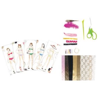 Kit créatif Au Sycomore 5 planches de stylisme couture