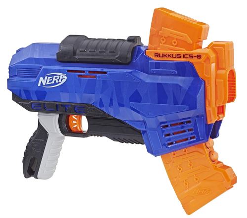 Nerf Elite Rukkus ICS-8 en Nerf Elite Official Darts