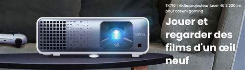 Vidéoprojecteur home cinéma TK710 Blanc - Benq | Galeries Lafayette