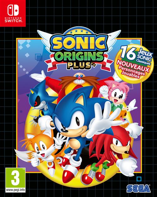 Pochette avant du jeu Sonic Origins Plus - Day One Edition Nintendo Switch