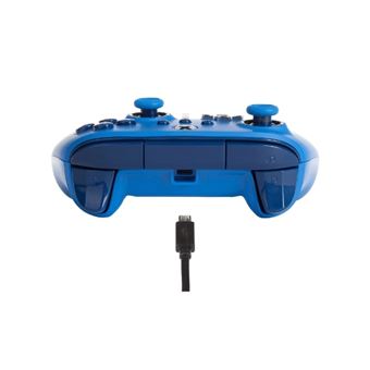 Manette filaire améliorée PowerA pour Xbox Séries X/S Bleu