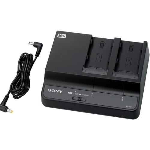 Double chargeur Sony BC-U2A Noir pour batteries Lithium-ion