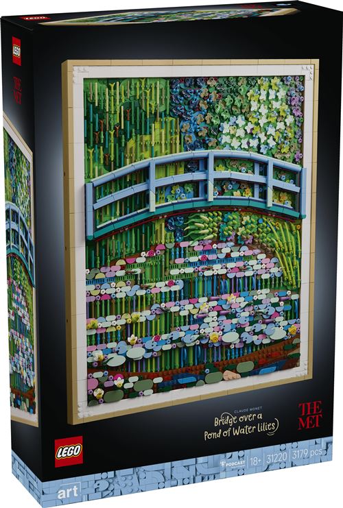 LEGO Art Claude Monet : le Bassin aux Nymphéas, Harmonie Verte 31220 - vue 2