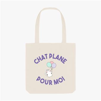 Totebag Kapsul Chat Plane pour moi