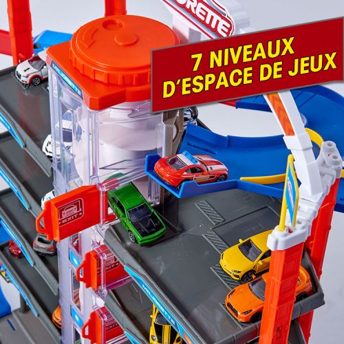 Garage Jouet Avec Circuit Et Ascenseur – Parking à Niveaux Multiples – Voiture Incluse – Jeu Coopératif Et éducatif – Dès 3 Ans