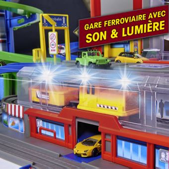 Garage De Jeu Pour Enfants – Parking 2 étages Avec Rampes, Ascenseur, 2 Voitures – Jouet éducatif 3 Ans Et Plus
