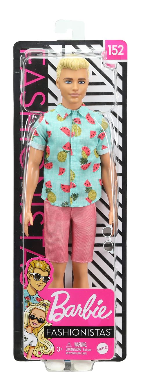 Poupée Ken Barbie Camping – Chemise à Carreaux, Jean Décontracté Et 6 Accessoires Aventure
