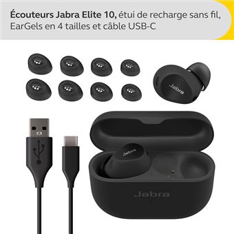 Ecouteurs sans fil Jabra Elite 10 Noir Gloss