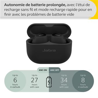 Ecouteurs sans fil Jabra Elite 10 Noir Gloss