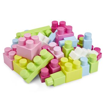 Jeu de construction Ecoiffier Rolly briques 40 pièces Les Maxi Rose