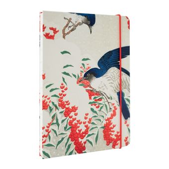 CARNET RELIURE COUSUE A5 JAPANESE FLYCATCHERS