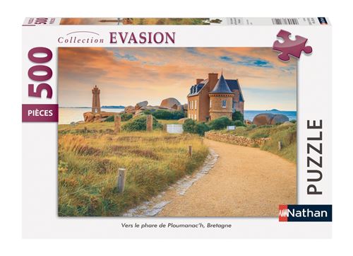 Puzzle 500 Pièces Nathan Vers le phare de Ploumanac’h Bretagne