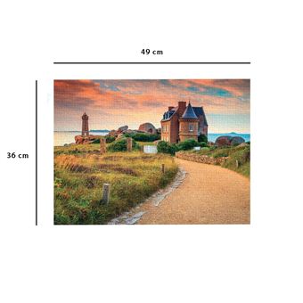 Puzzle 500 Pièces Nathan Vers le phare de Ploumanac’h Bretagne