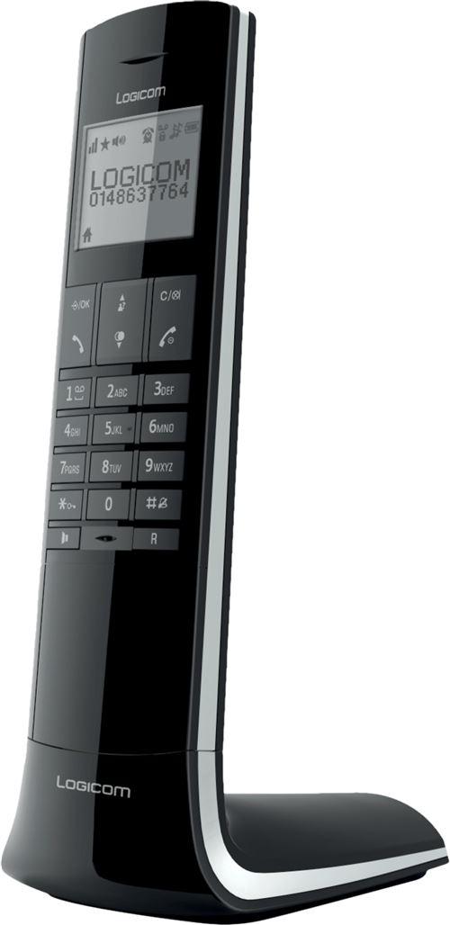 Téléphone sans fil fixe Logicom Luxia 150 Noir et gris