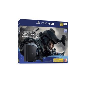 Pack Console Sony PS4 Pro 1 To Noir + Call of Duty Modern Warfare