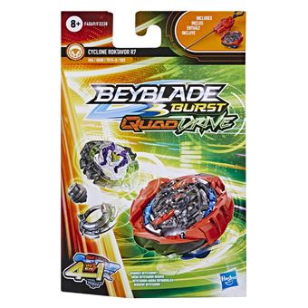 Starter Pack Beyblade Lanceur et Toupie Burst QuadDrive Modèle aléatoire