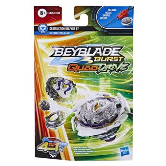 Starter Pack Beyblade Lanceur et Toupie Burst QuadDrive Modèle aléatoire