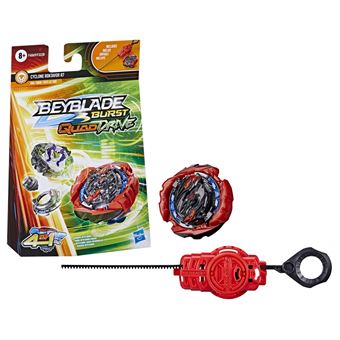 Starter Pack Beyblade Lanceur et Toupie Burst QuadDrive Modèle aléatoire