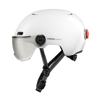 Casque vélo avec visière Cosmo Fusion Pure Blanc - 1