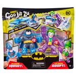 Pack de figurines duo Goo Jit Zu DC Comics Batman vs Joker 11 cm