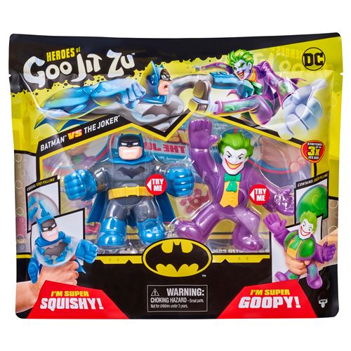 Pack de figurines duo Goo Jit Zu DC Comics Batman vs Joker 11 cm