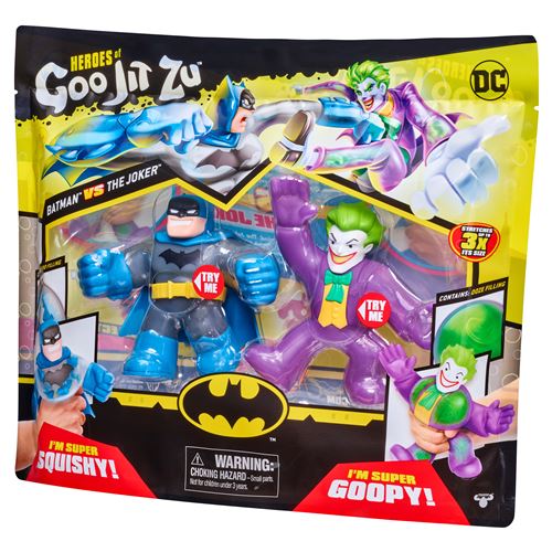 Pack de figurines duo Goo Jit Zu DC Comics Batman vs Joker 11 cm