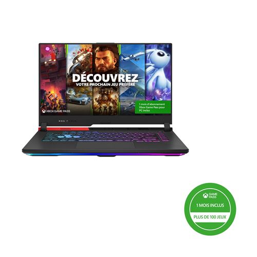 PC Portable Gaming Asus ROG STRIX-G15-G513QY-HF002W 15,6 AMD Ryzen 9 16 Go RAM 1 To SSD Noir + 1 mois d'abonnement Xbox Game Pass