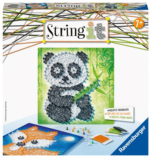 Kit créatif Ravensburger String It Midi Panda and Fox